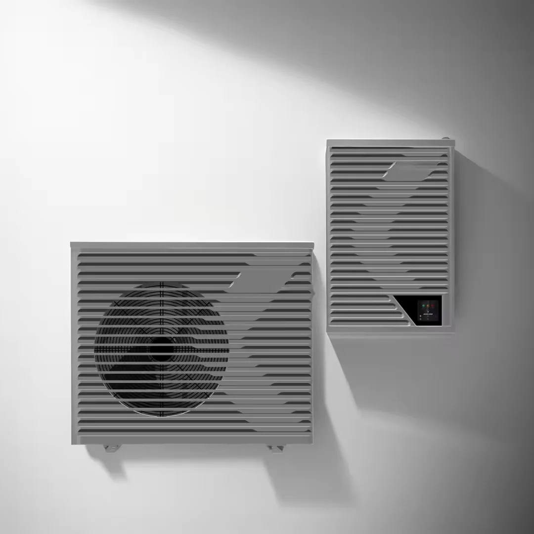 2024 EU R32 DC Inverter EVI 8-30KW Stainless Steel Split Air Water Heat Pump Remote Controlled Household Heating Cooling Water