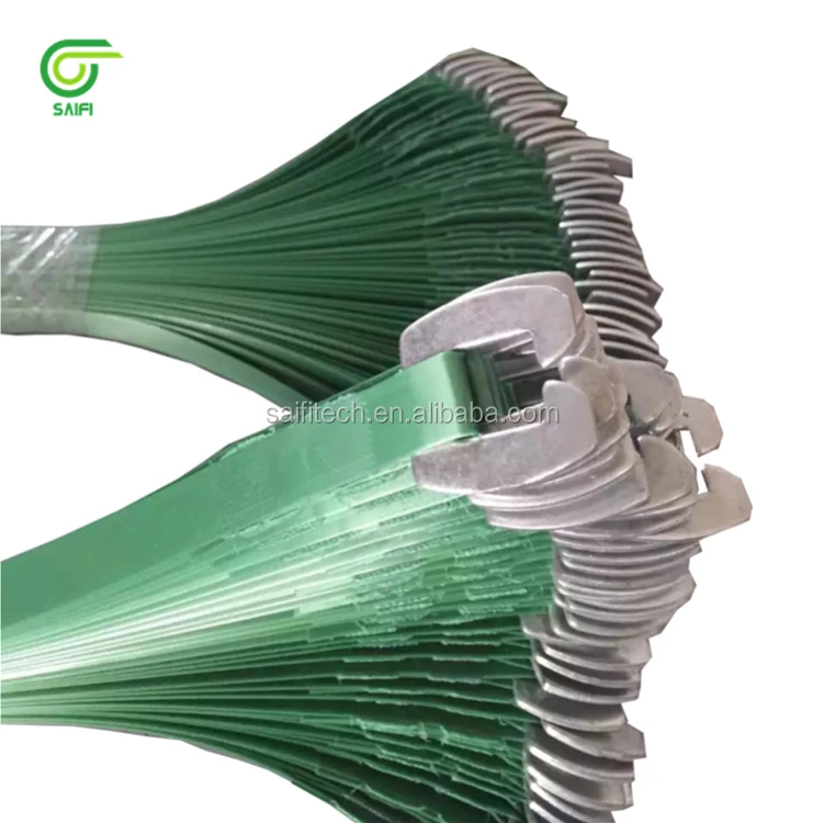 Plastic high strength green embossed polyester strapping belt band cotton baling pet strap