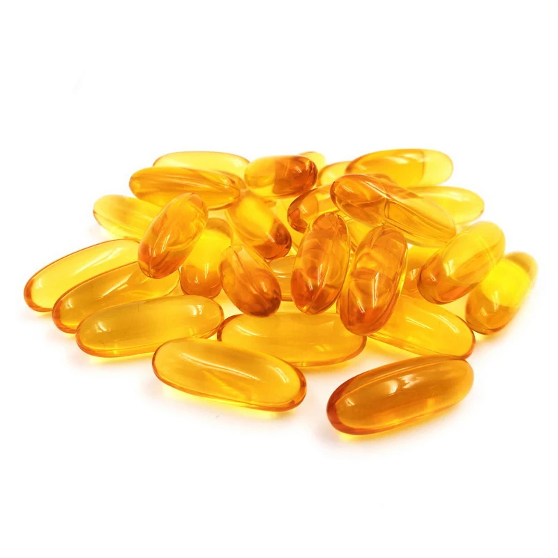 GMP Verified Deep Sea Halal Daily Supplement 20 Oblong Fish Liver Oil Softgel Capsules Supplements Bulk Price