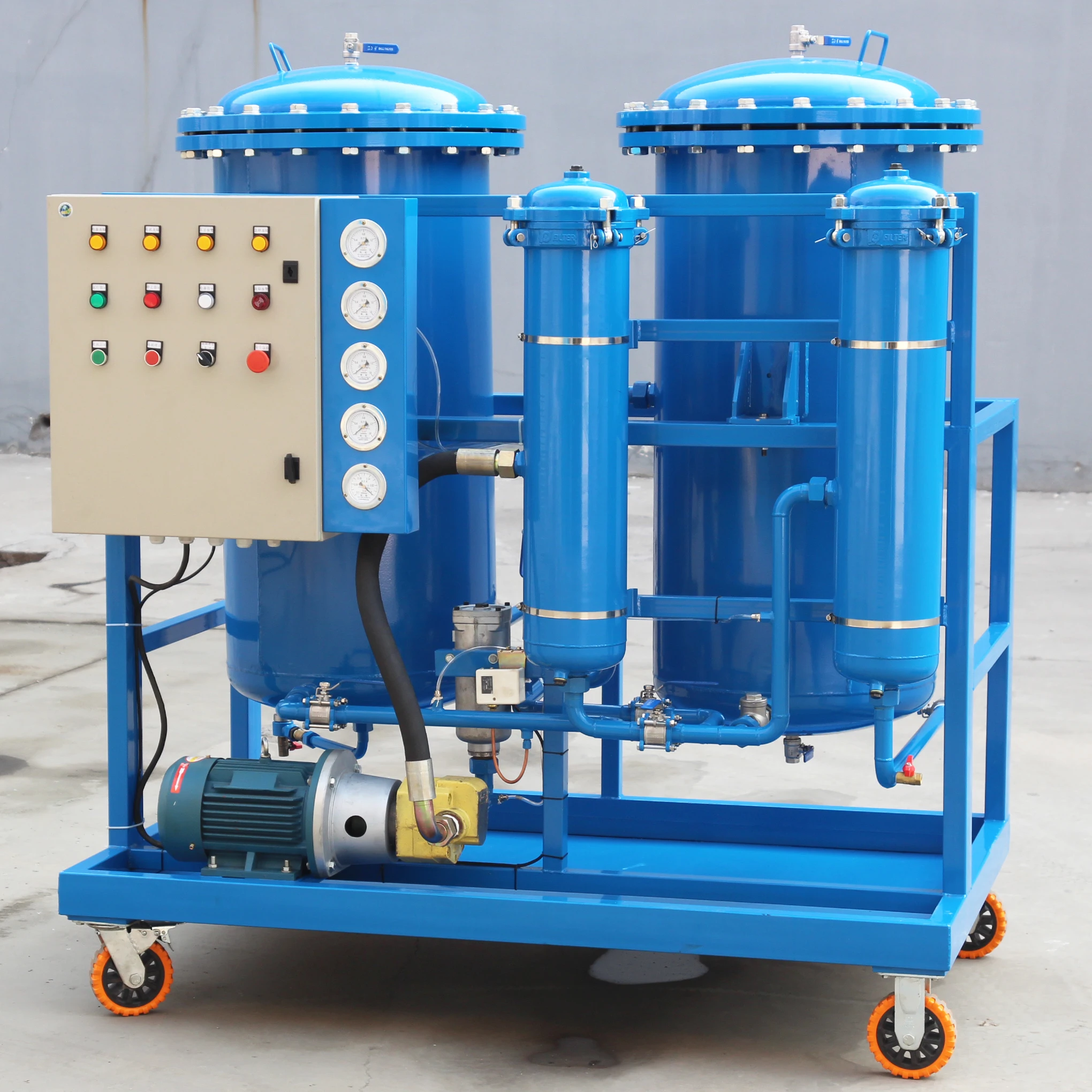 Double-stage Vacuum Transformer Oil Purifier Oil Filtration Machine Oil Purification Plant AC380V,220V 1-300KG Online Support