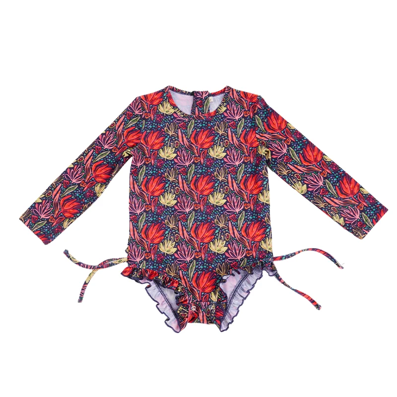 Kids swimwear children girl swimwear beachwear sustainable one piece swimsuit for kids swimsuit for children kids swim wear