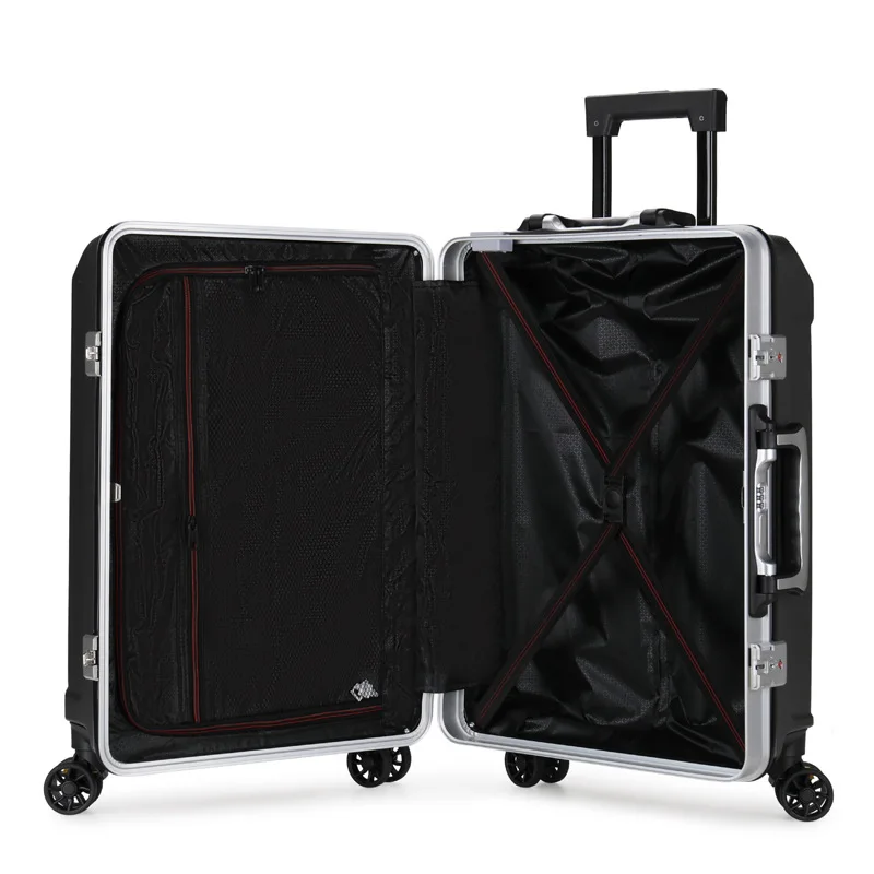 Factory  durable outdoor trip classic style  travel carry-on rolling luggage trolley  travel suitcases