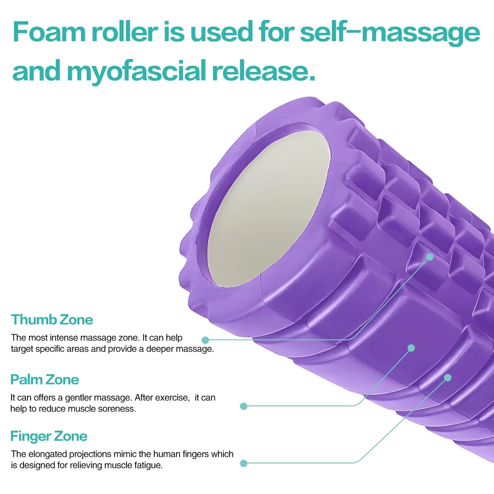 Hot selling yoga hollow column foam shaft yoga axis of two kinds of specifications