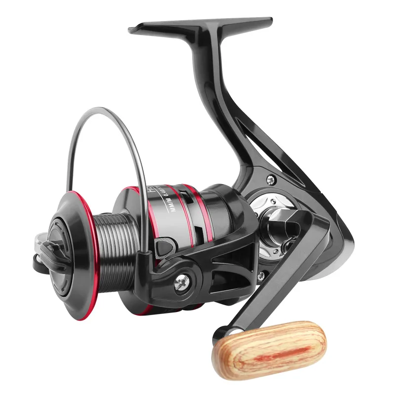 
Free shipping Fishing Reel 8KG Pike Black Red Spinning reel Handle Line fishing reels saltwater Fishing Accessories HB5000 7000 