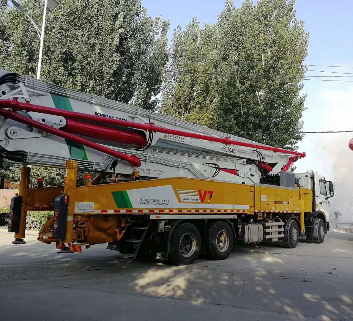 China Famous Brand Hb56 Truck Mounted Concrete Pump For Sale