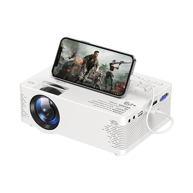 New Amazon Best-selling Video Projector Mini Portable Home Theater Projector Phone Mirroring High Brightness 4000 Lumens