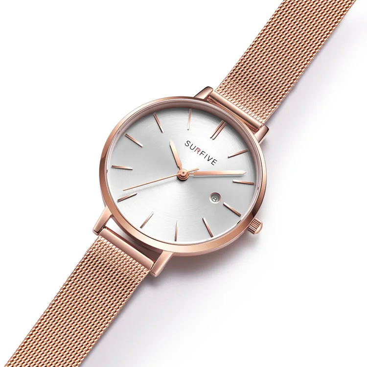 Оптовая онлайн Популярные высококачественные японские кварц Movt женские часы сетки в наручные часы из нержавеющей стали