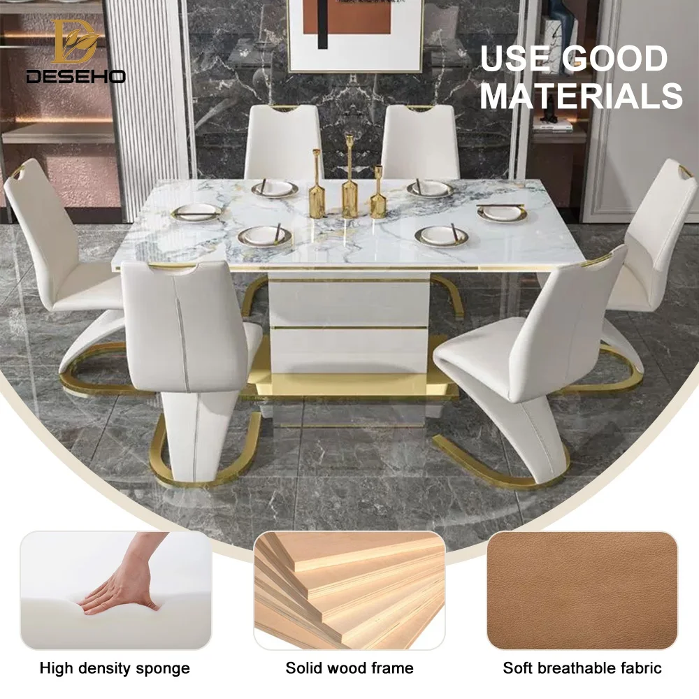 Dining Table Set Dining Room Furniture Table and Chairs Best-selling Design Modern Home Furniture Wooden Europe Simple Modern