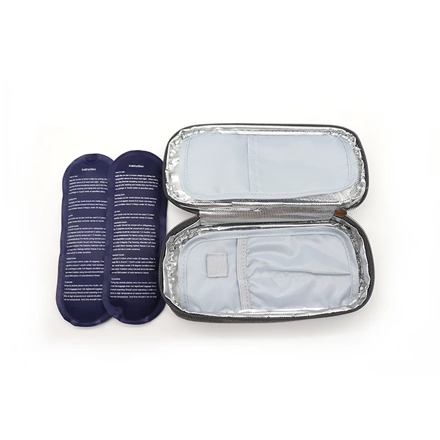 XWT Custom Insulated Travel Medicine Case Small Diabetic Patient Tissue Insulin Zipper Case for case cold insulin