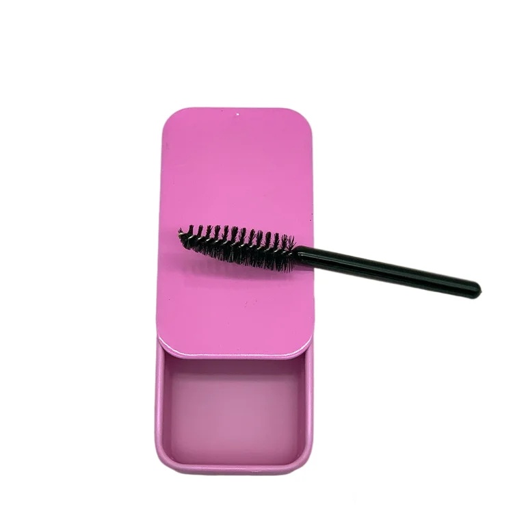 Low price rectangular sliding cosmetic tin containers tin containers for storing wax, cream, eyebrow soap, powder, solid oils