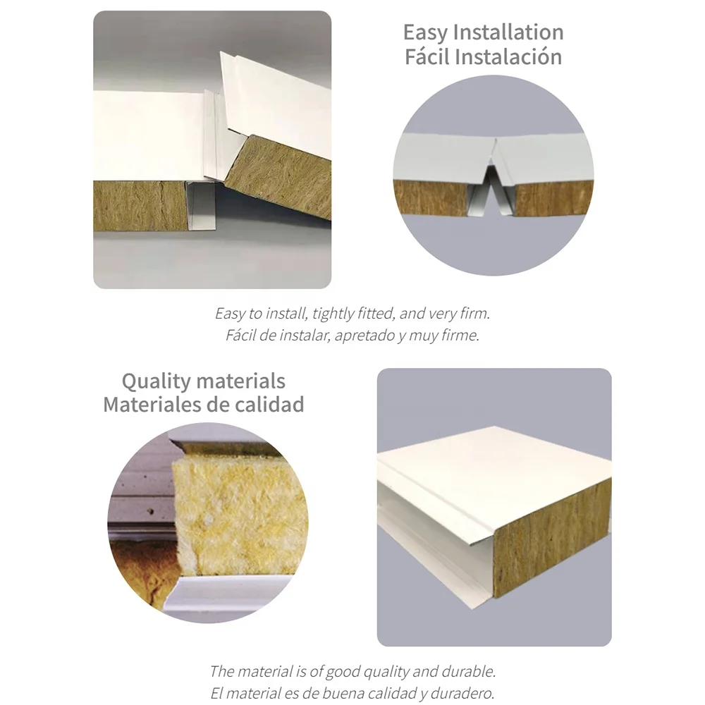 SAMPLE sandwich panels roof 12 cm for interior refrigerators