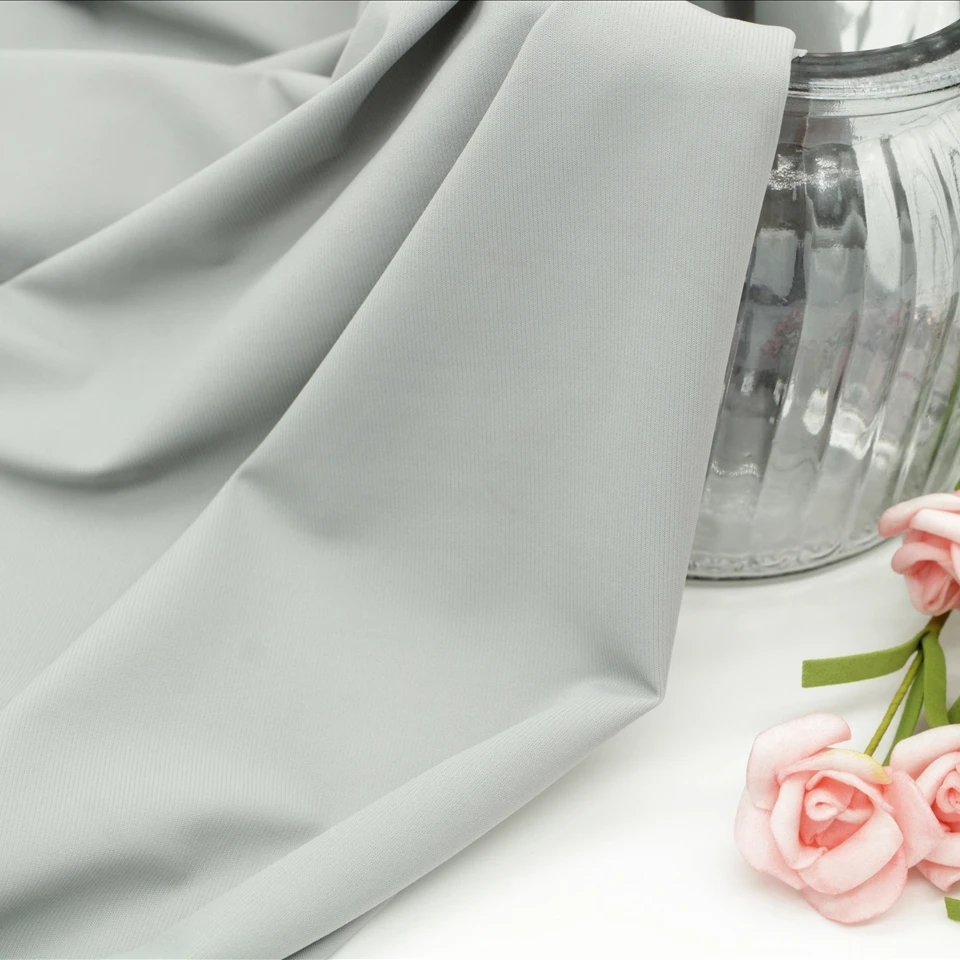 Good Stretch 81%nylon 19%spandex high stretch shining tricot fabric for leggings swimwear fabrics for swimwear N8156