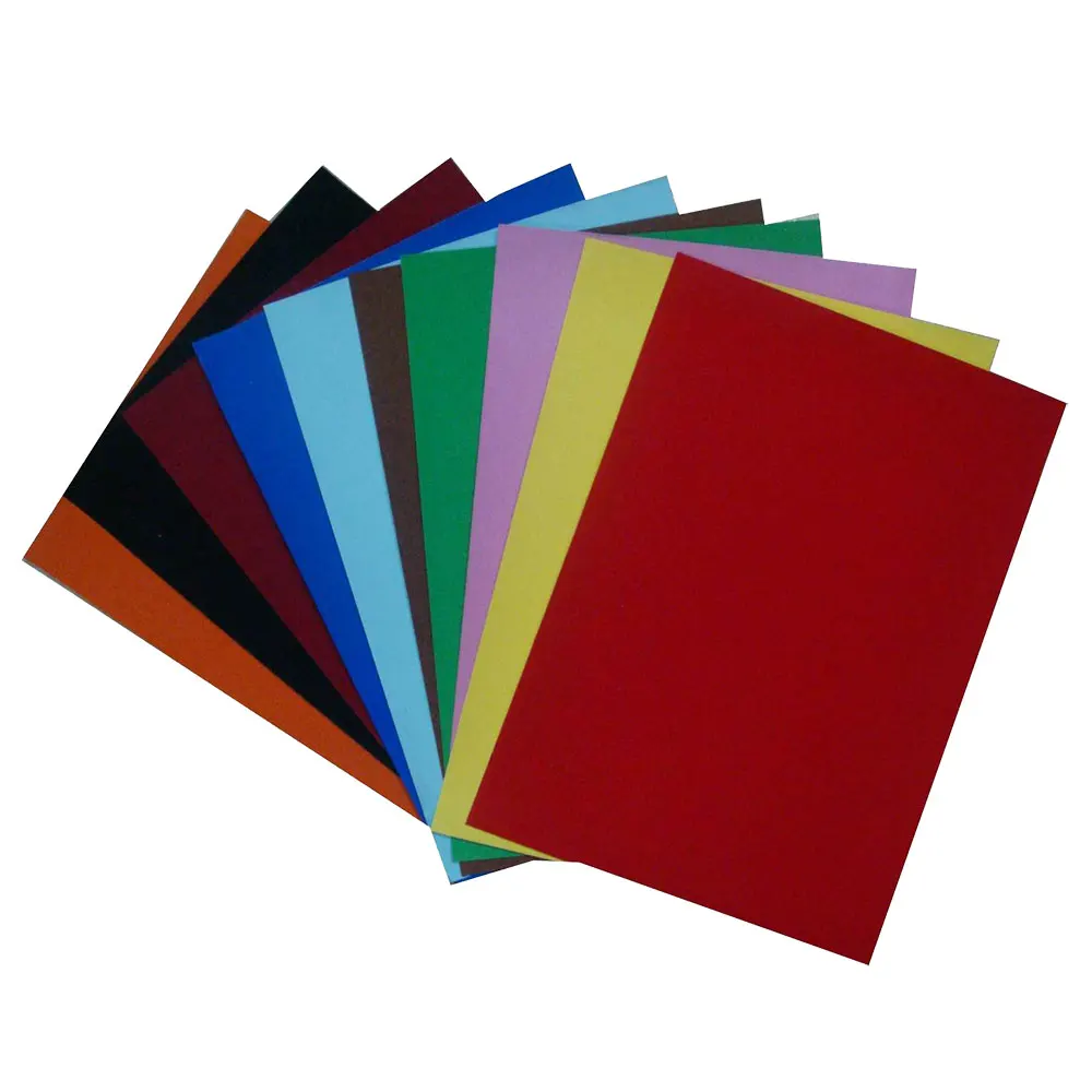 high quality velvet paper size 53*76cm, soft assorted colors velvet paper for wrapping, crafts, DIY