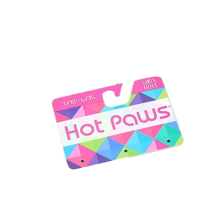 Цветная печатная ПВХ-карта от производителя, пластиковая висячая карта, цветная пластиковая висячая бирка, пользовательские пластиковые бирки для одежды