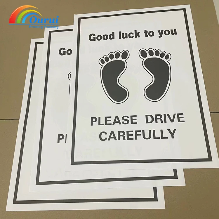 Custom Car Disposable Foot Mat Paper Car Wash Shop Kraft Foot Paper Beauty Waterproof Foot Paper