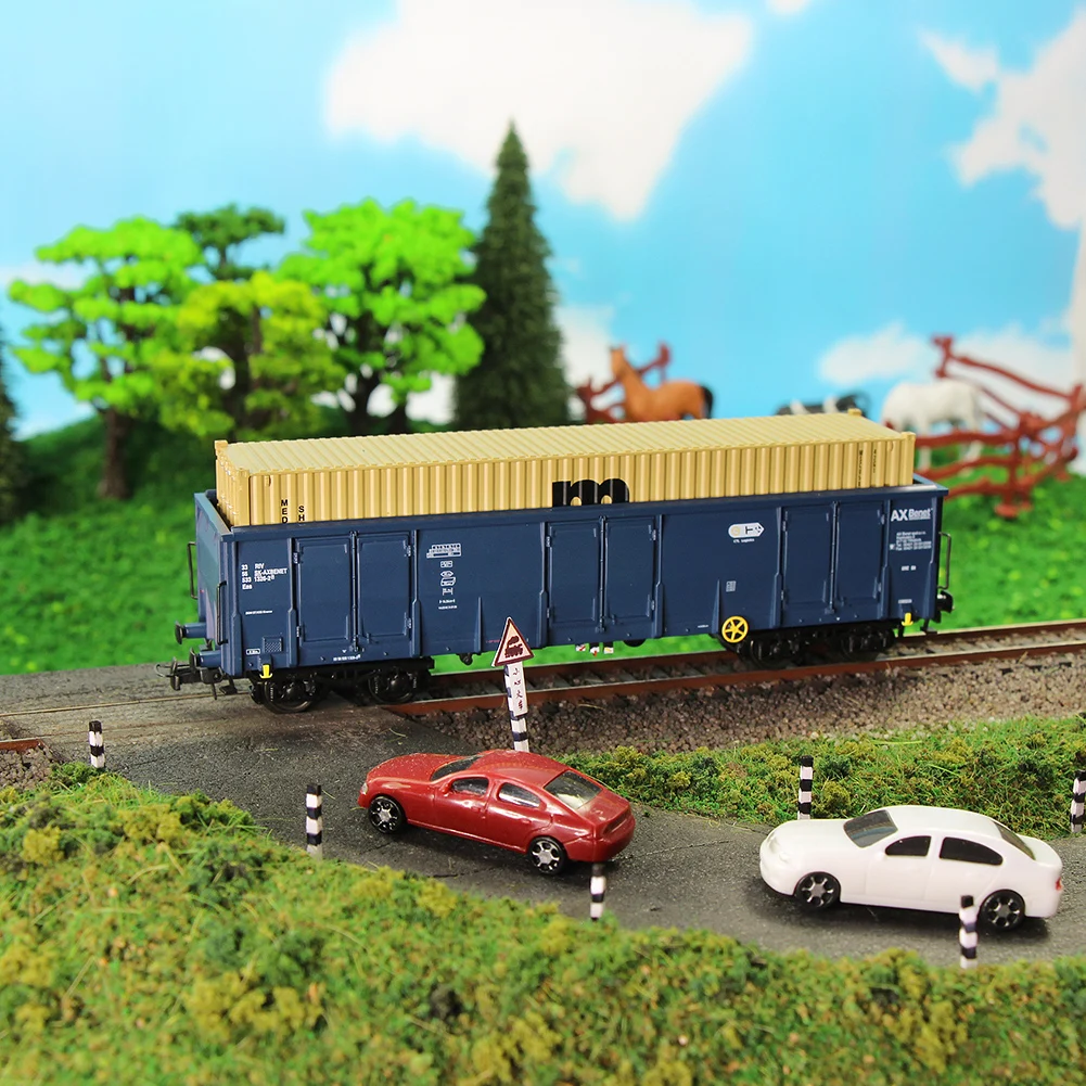 C8742 HO Scale Printed High-side Gondola Car Railway Wagons Rolling Stock 1:87 Freight Car