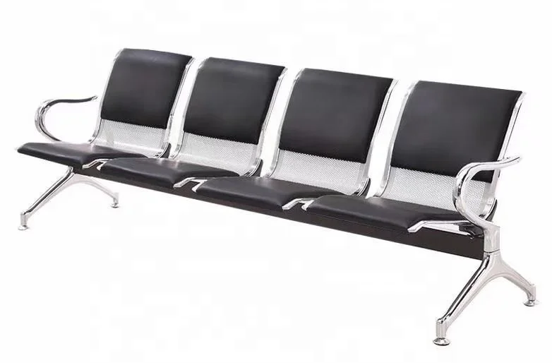 Hospital Furniture Waiting Bench 5 Seats pu metal waiting bench link seating airport reception Waiting  Chair for Beauty Salon