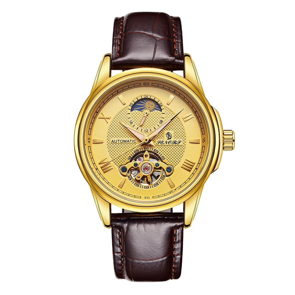  Luxury Men Watches Fashion Design Stainless Steel band mechanical Wristwatch Sport Waterproof men watch