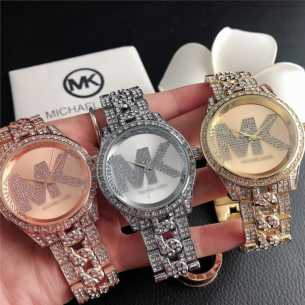 Hot Sale Fashion Luxury Watch Stainless Steel WristWatch Famous Brand Ladies Quartz Watches for Women  Gifts