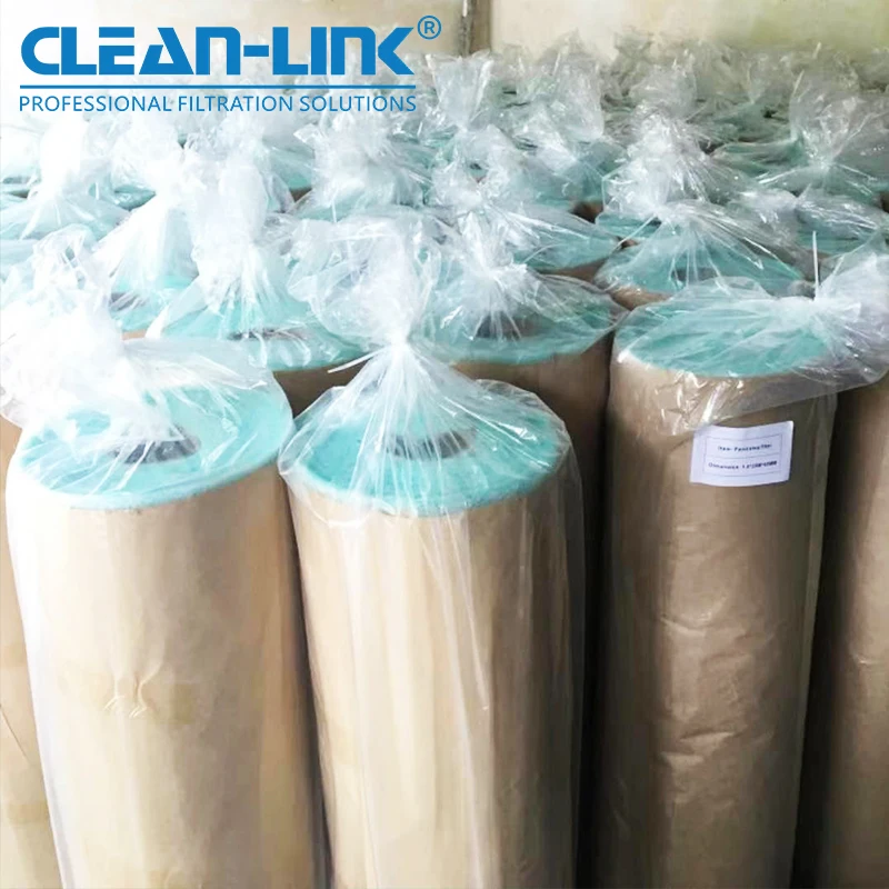 G3 G4 Paint Stop Fiberglass Air Filter Media For Spray Booth Floor Filter