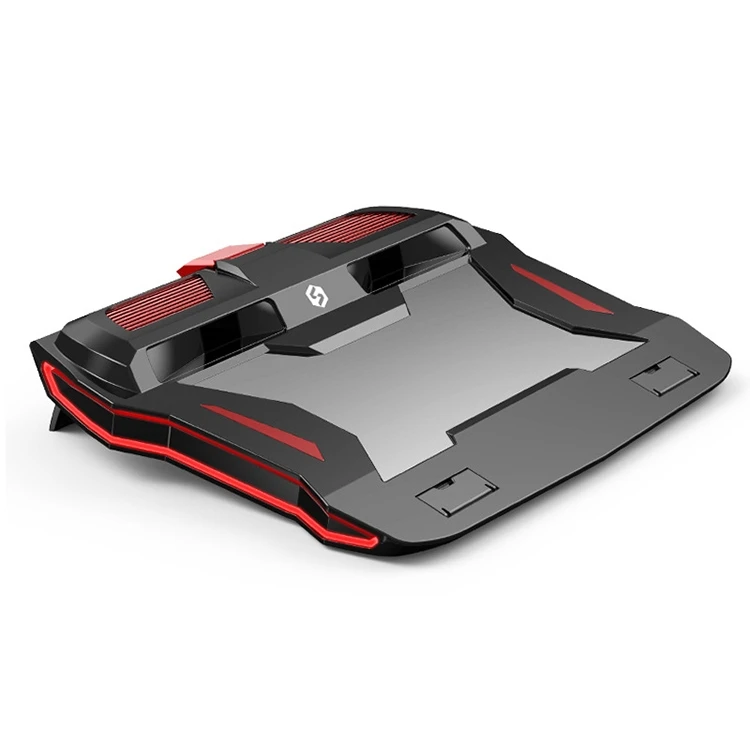 Red Light Version Flank Glowing Dual-fan Laptop Radiator Two-speed Adjustable Laptop Base