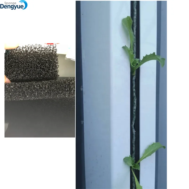 New FenceFarm hydroponic vertical garden.Open cell foam ZIP grow