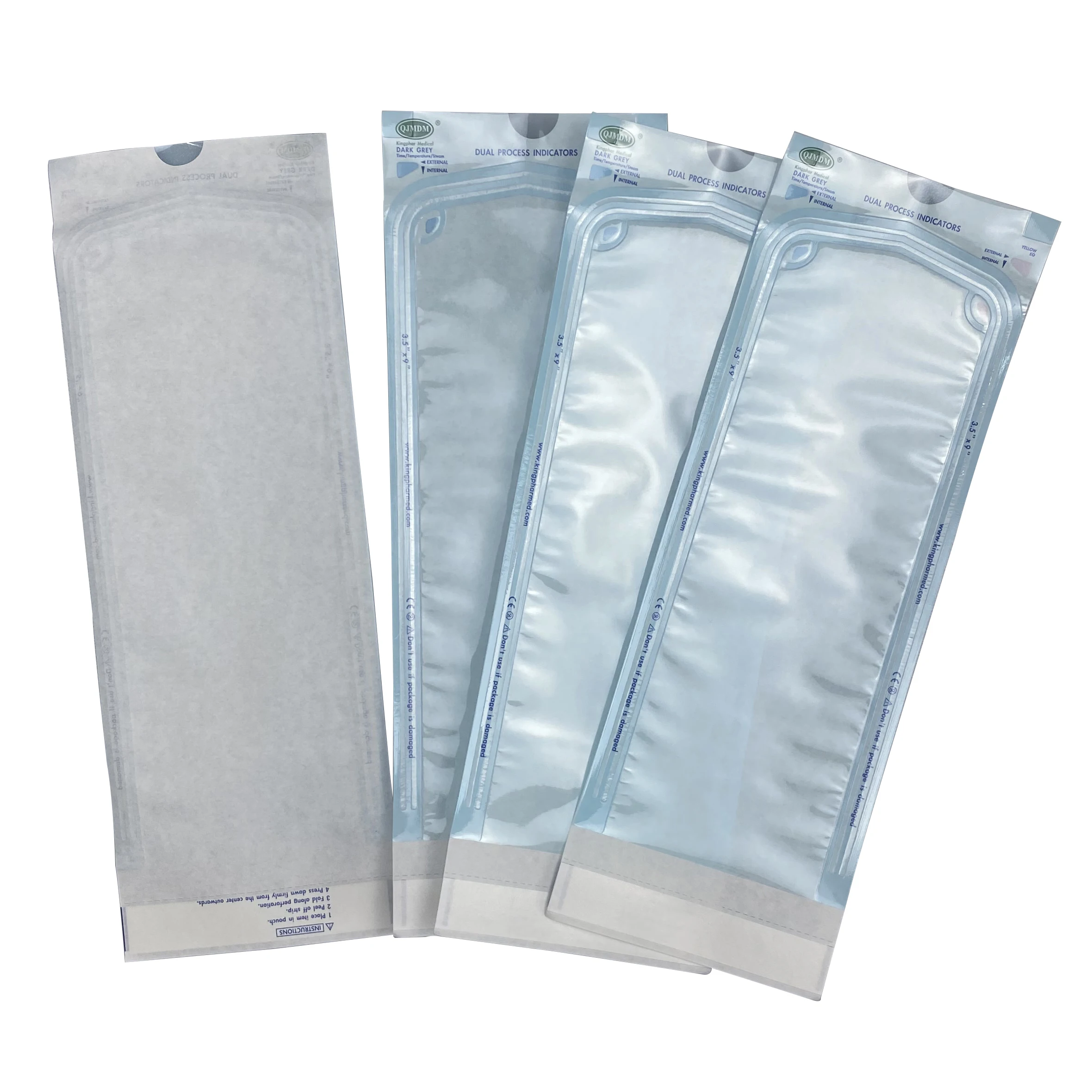 laboratory wholesale orginal manufacturer for medical dental hospital disposable sterile heat steam sealing packaging pouches