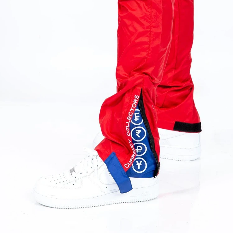 OEM Custom Cargo Mens Elastic Waist Pants Nylon Casual Trousers Sweats Stacked Joggers Sweatpants Pants With Pockets