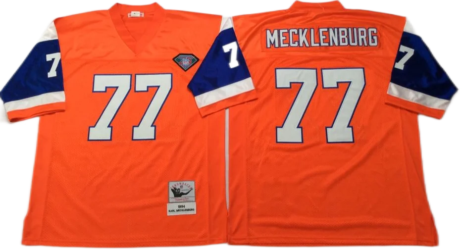 Винтажная одежда для футбола Денвера 49 d.smith 77 Мекленбург 27 atwater 57 t.jackson Мужская футболка 1 - 9 Pi