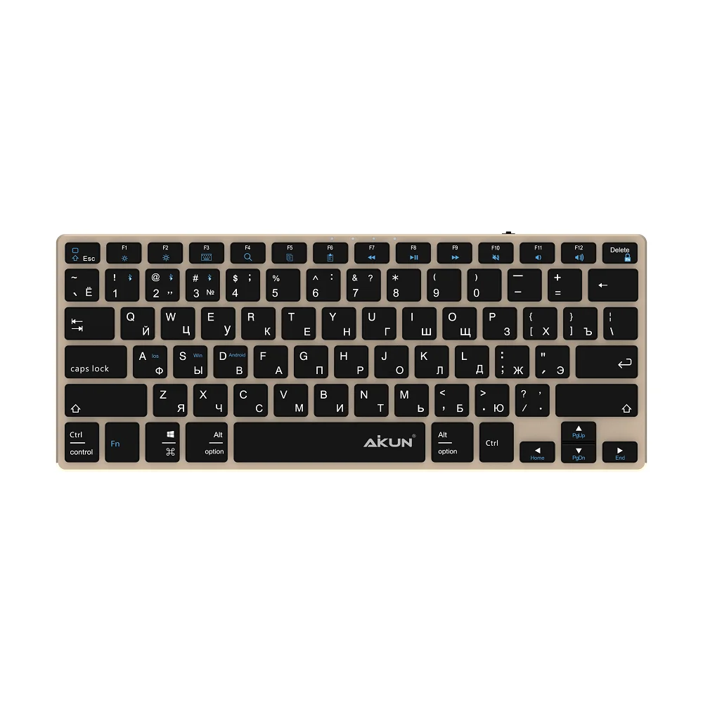 BT8300 OEM Slim Portable Aluminum Plastic Office Nordic Wireless Keyboard