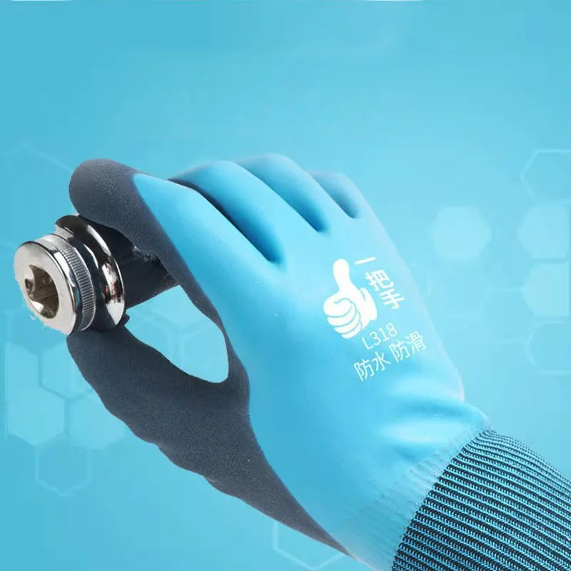 Professional waterproof non-slip gloves, factory custom wear-resistant industrial work gloves