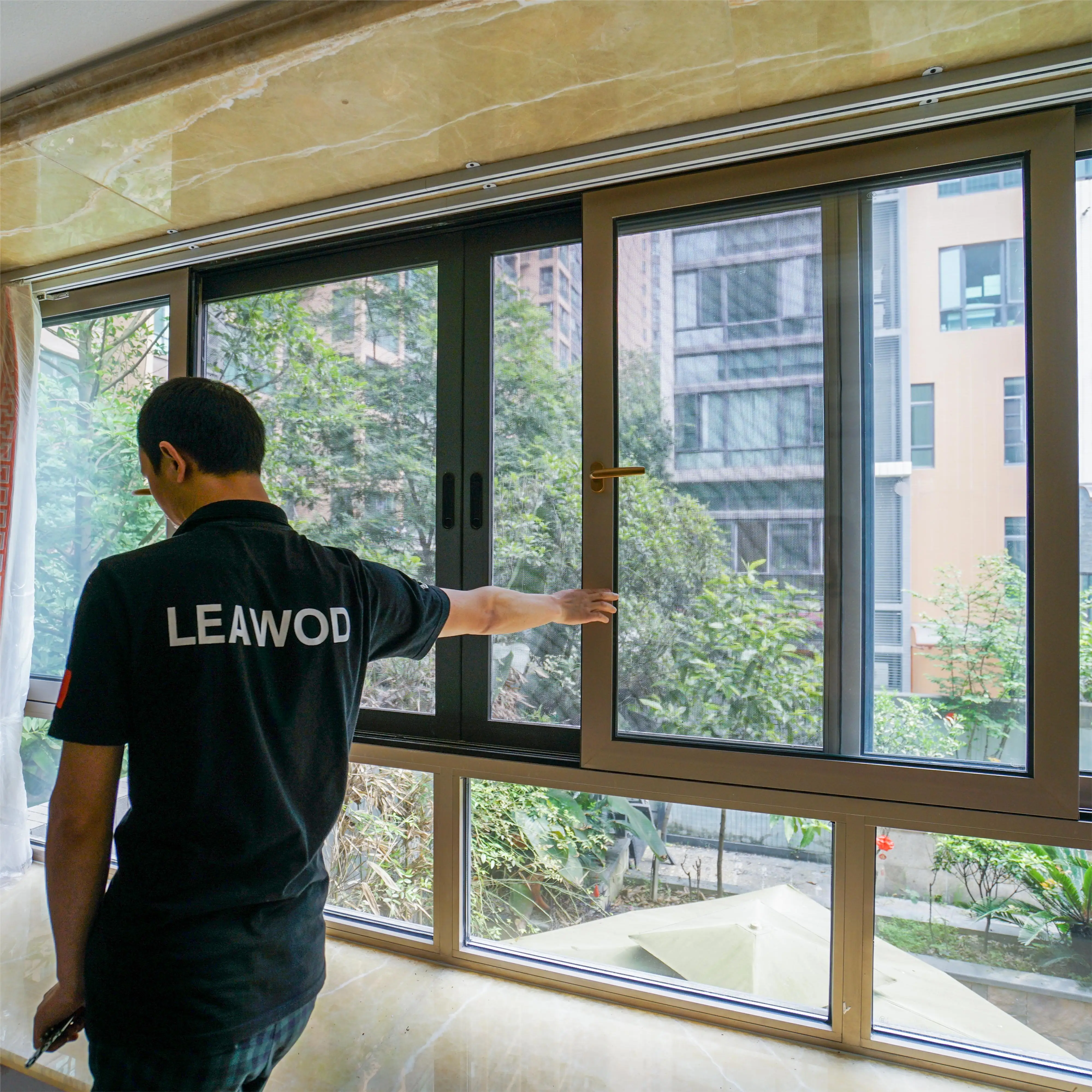 aluminum windows sliding windows  Bedroom High-end Custom Thermal Break High Performance  Glass Aluminum Window in China