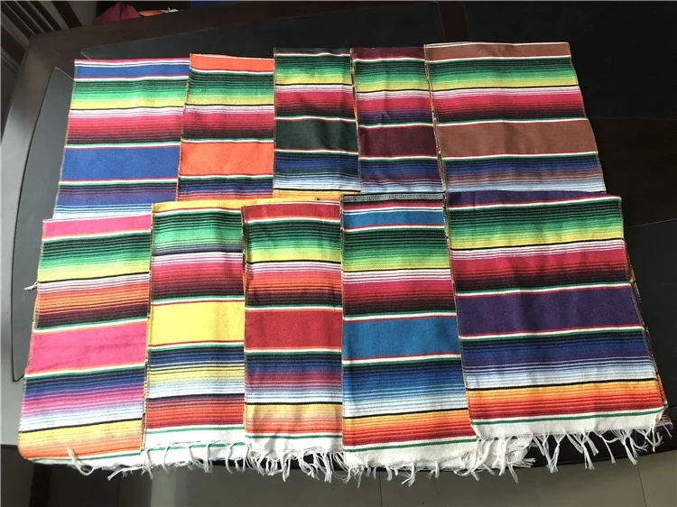 Fashionable Outdoor Camping Picnic Mats Yoga Towel Pilates Blankets Handwoven Mexican Cotton Yoga Blanket Beach Throw