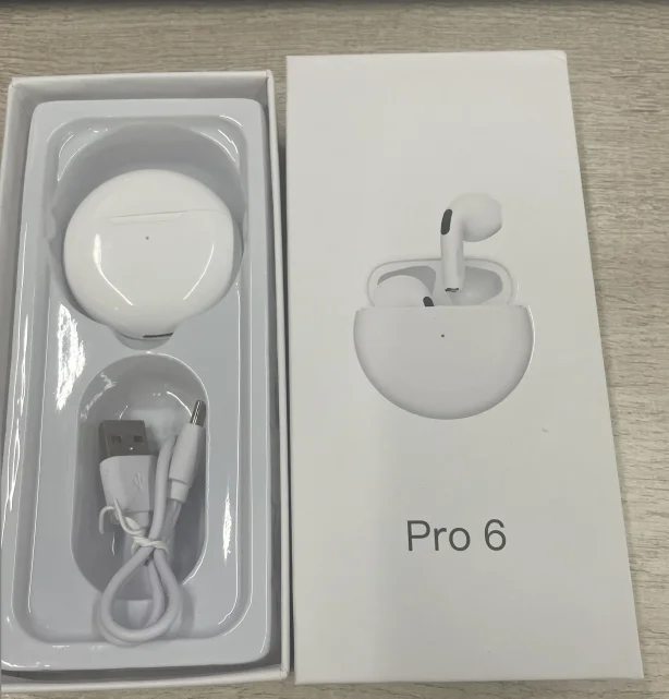 2023 Free Shipping Smart Electronics Pro 6 Wireless Earbuds Earphones Headphones