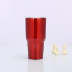 Custom Logo Vacuum Stainless Steel 30oz Car Water Bottle Coffee Iced Cup For Business