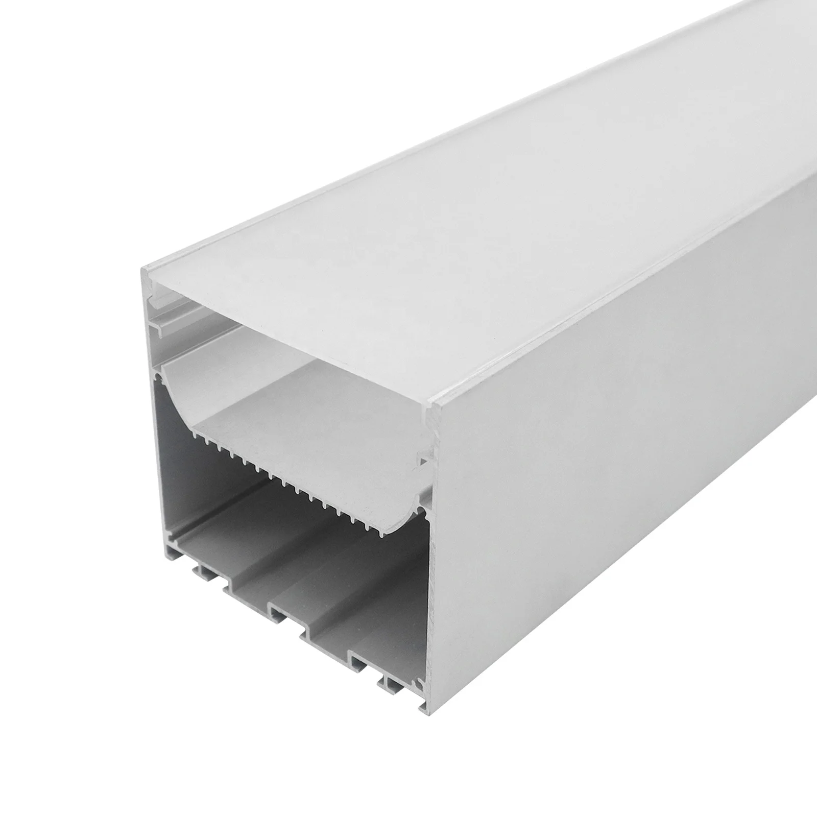 Factory D80  Led Strip Aluminum U Channel 80*75MM Led Office Alu Profiles Channel Light Cover