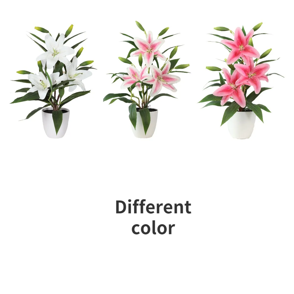 Factory direct sales Artificial potted lily flower lily tiger