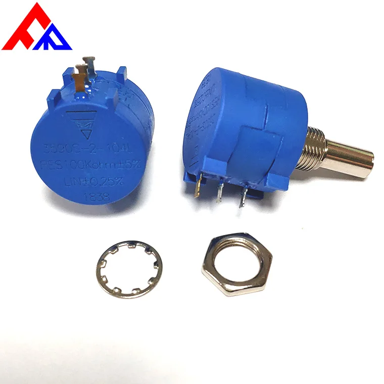 High quality and high power 3590S 10K ohm Precision Multiturn Potentiometer 10 Ring Adjustable Resistor