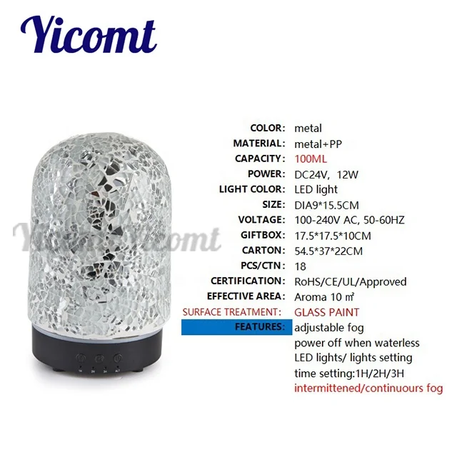 
Bottle Aroma Therapy Glass Essential Oil Diffuser 