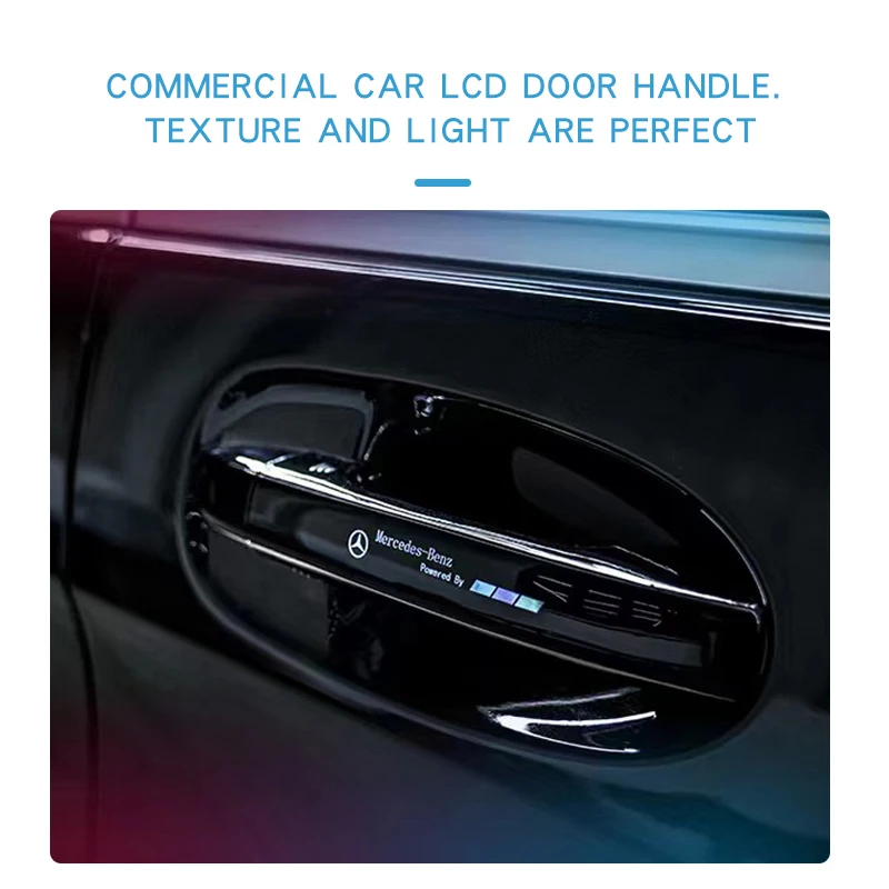 Modified Colorful Automatically Open Handle With Led Light Smart Car Exterior Door Handles Electric  For Benz W447