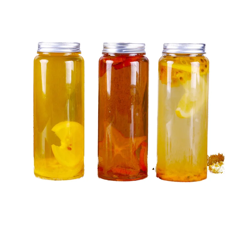 Custom Printed 250ml 330ml 350ml PET Jar Plastic Drink Cans Food Grade Hot Sale Container with Aluminum Cap
