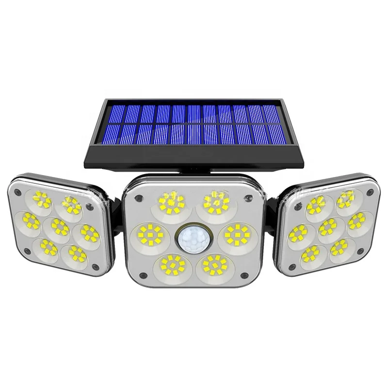 138LED High Power Solar lamp human body sensor wall lamp outdoor wall garden lamp waterproof Chrysanthemum pattern light