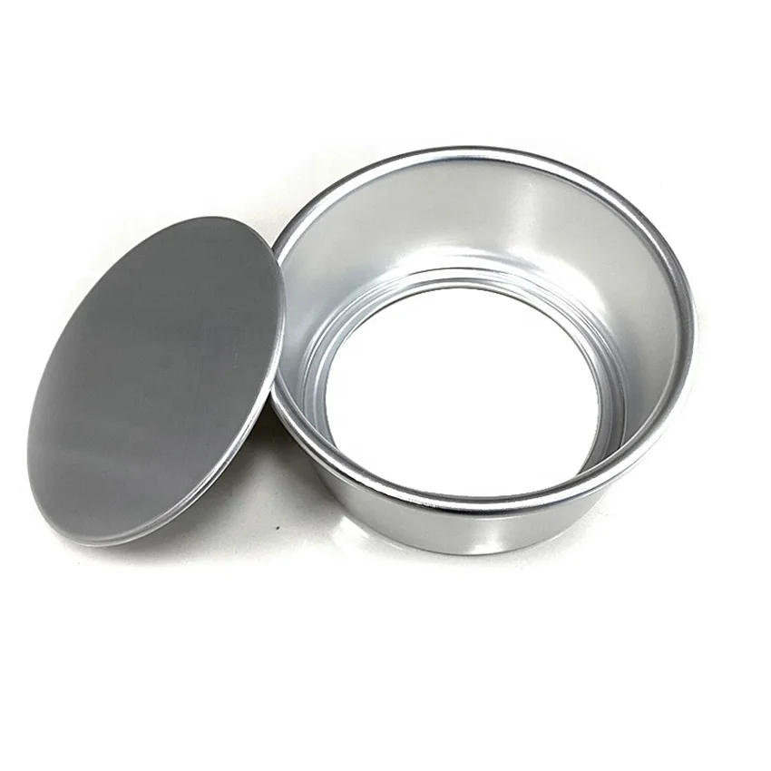 
disposable baking pan 6-inch round baking mold tray removable aluminium baking tray 