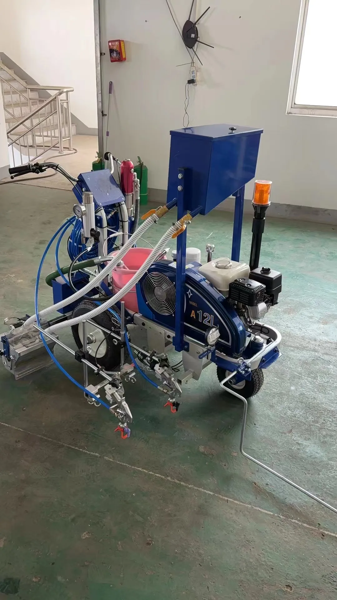 Pavement marking and maintenance contractors traffic signs printing cold spray paint road line machine