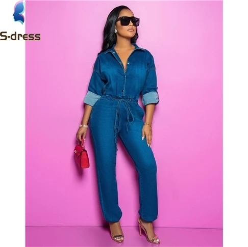 
Manufacturer New Latest Design Ladies Jeans Jumpsuits Rompers Womens 