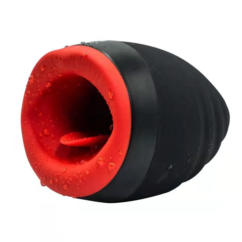 Free sample 3 in 1 Silicone Soft  throat goat mouth lick it suck masturbator cup for men adult male sex toys products store