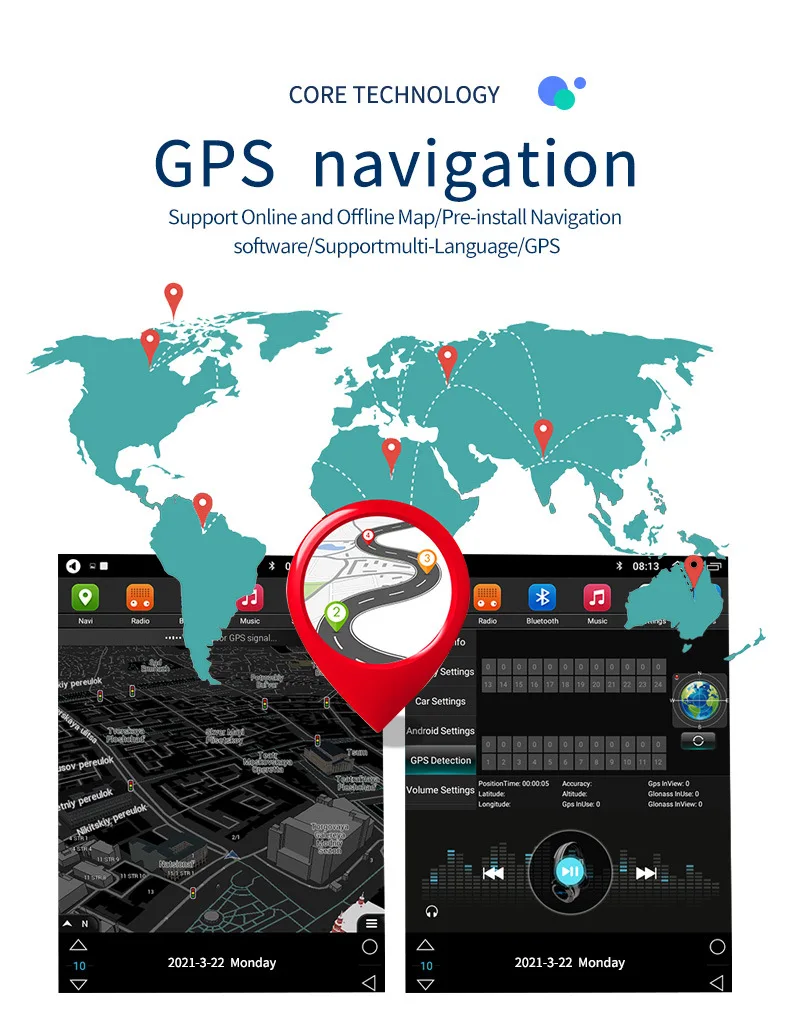 Android  For ford FIESTA 09-11 Car Radio Stereo Head Unit Navigation dvd car player