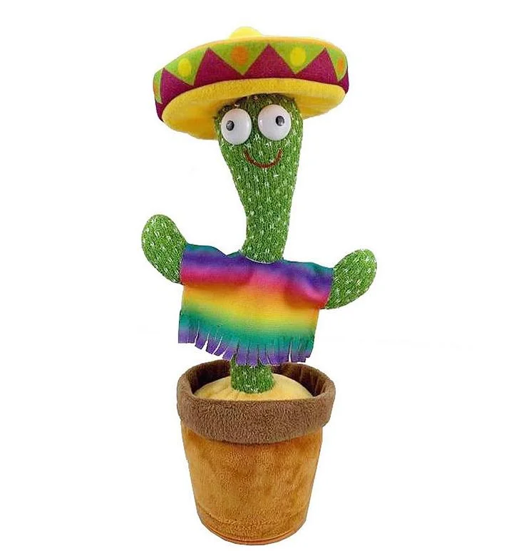 2021 New Cactus Toy Dancing Cactus Dance Plush  Doll Decorative Stuffed Plant Dancing Vocal Cactus Toy