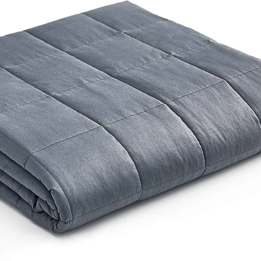 
Wholesale adult bamboo anxiety sensory 15lbs dropshipping weighted blanket 