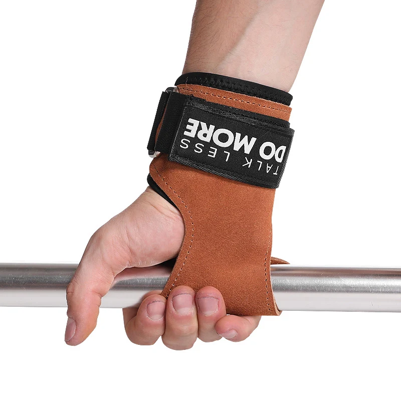 Aolikes Athletic Leather Weight Lifting Gloves Alternative Power Lifting Hooks Adjustable Neoprene Padded Wrist Support Straps